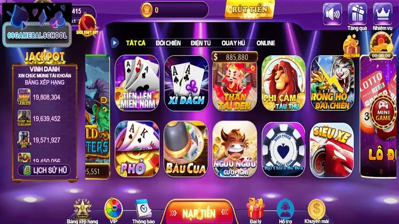 Các bước tham gia đánh bài trực tuyến tại cổng game Game Bài 68